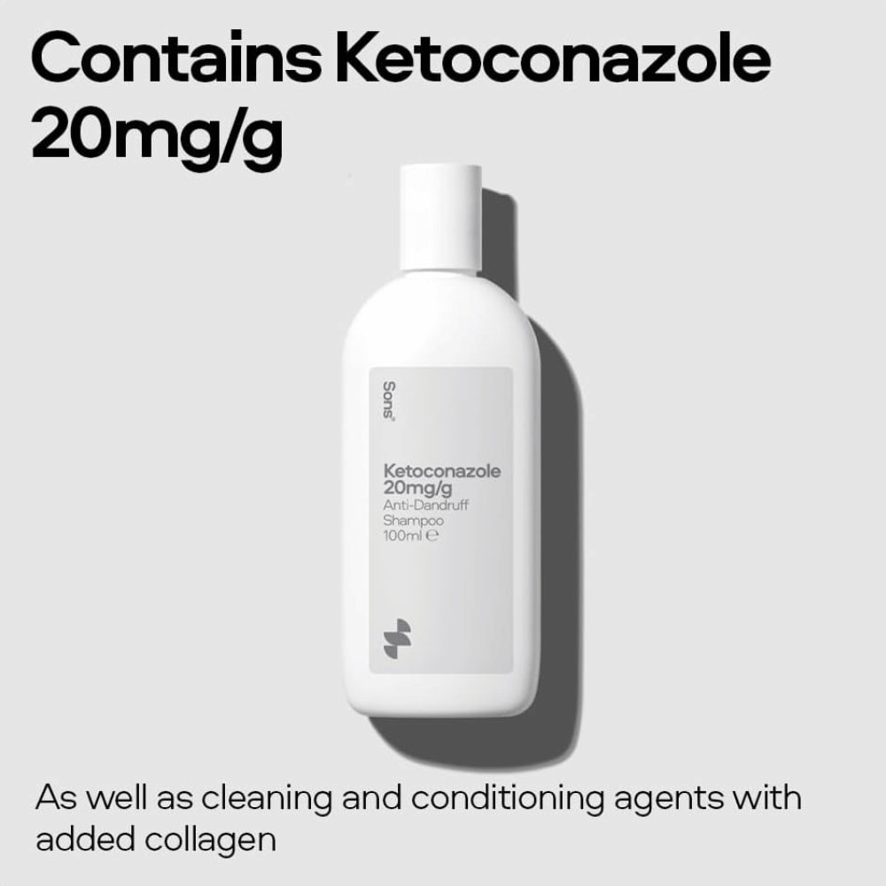 Sons Ketoconazole 20mg/g Shampoo For Dandruff - 120ml