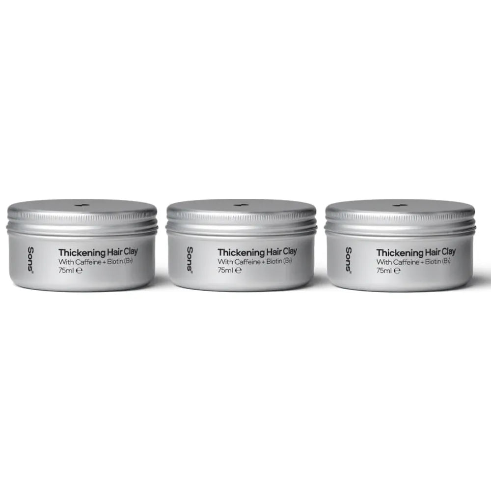 Sons Thickening Hair Clay For Men - 3 Month Supply