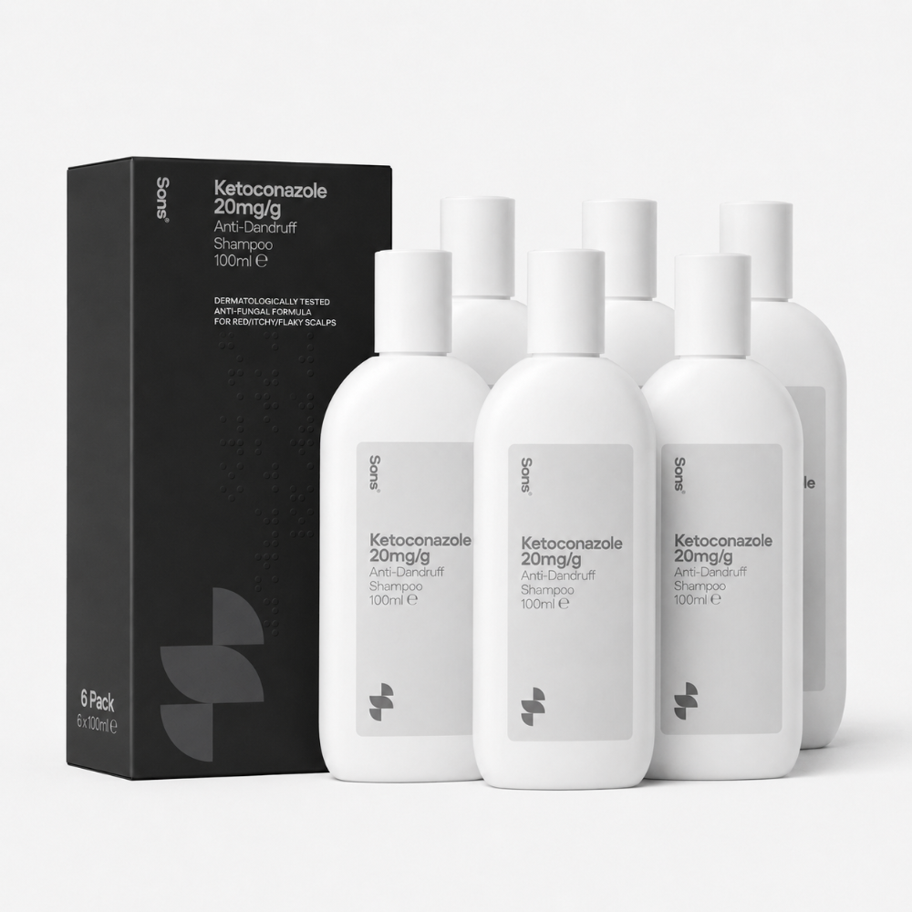 Sons Ketoconazole 20mg/g Shampoo For Dandruff ( 6 Month Bundle ) -  6 x 120ml