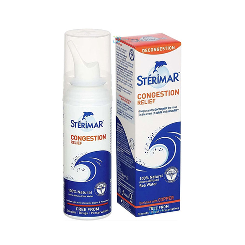 Sterimar Congestion Relief 100% Natural Spray - 50/100ml