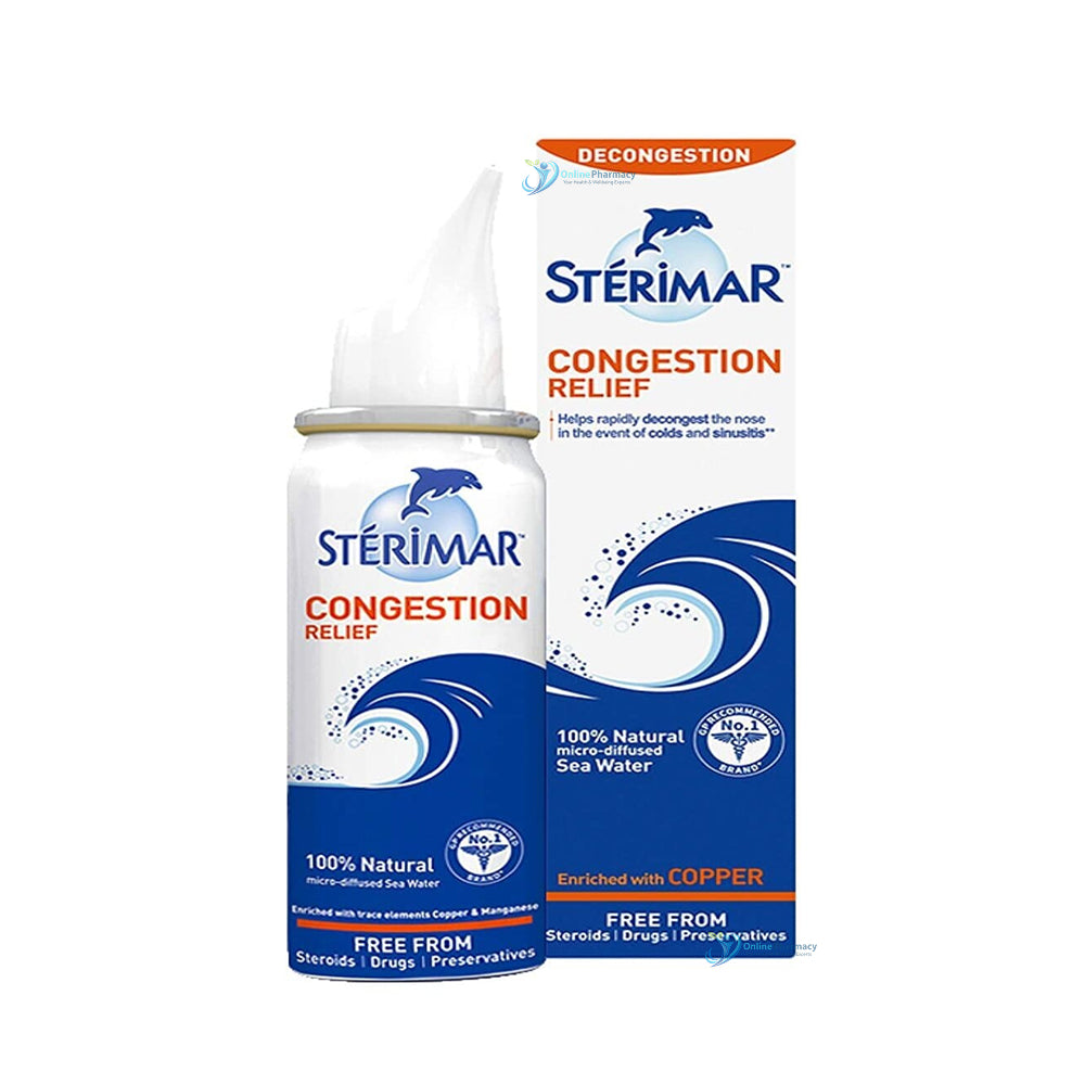 Sterimar Congestion Relief 100% Natural Spray - 50/100ml