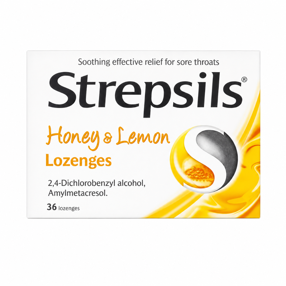Strepsils Honey & Lemon Lozenges - 36 Pack
