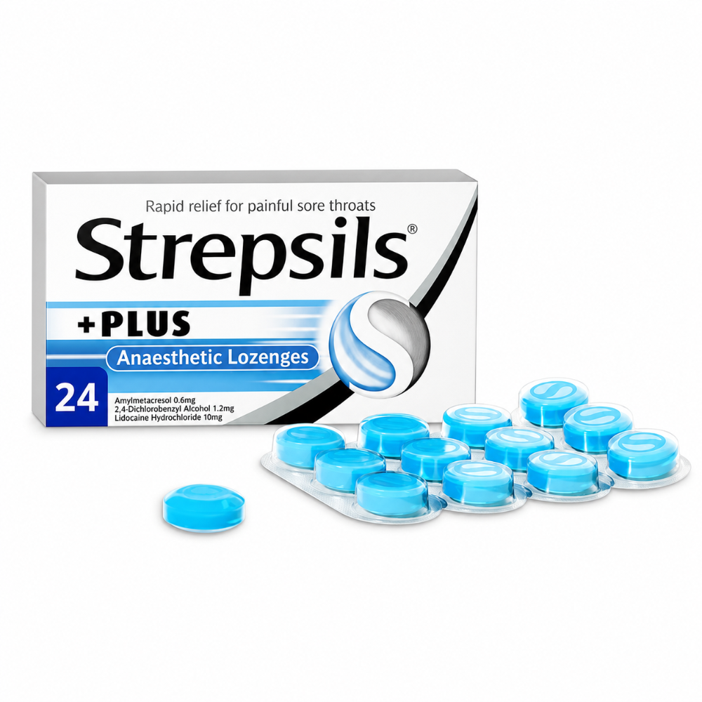 Strepsils Plus Lozenges - 24 Pack