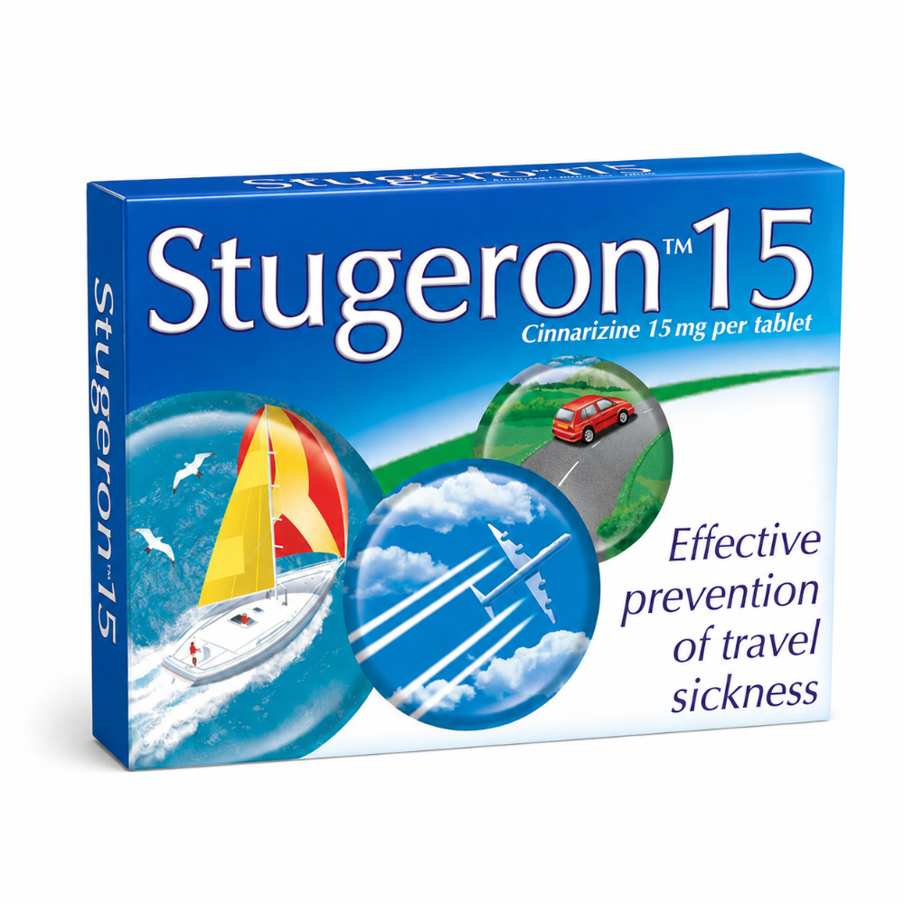 Stugeron Travel Sickness Tablets - 15 Tablets