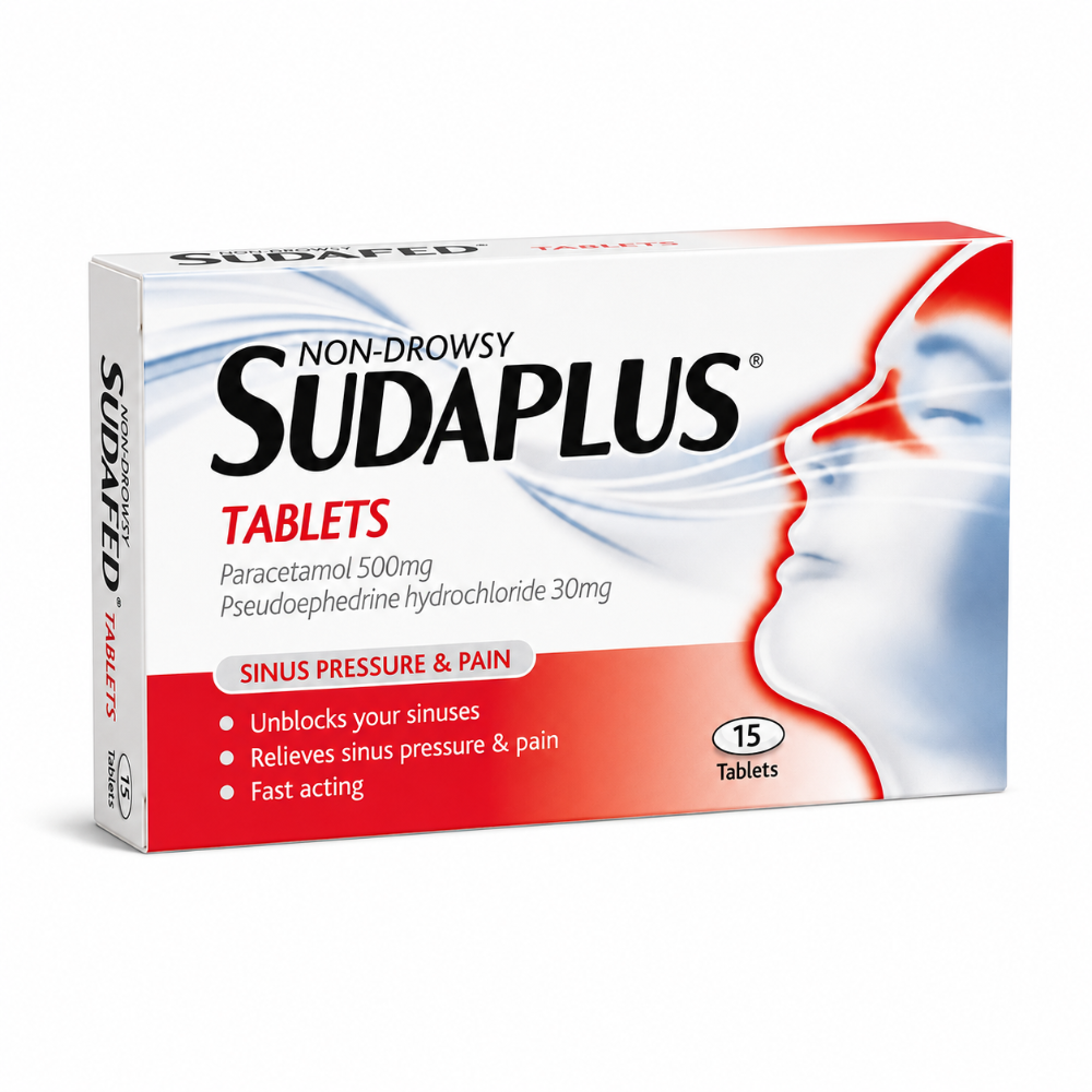 Sudaplus Cold & Flu Tablets- 15 Tablets