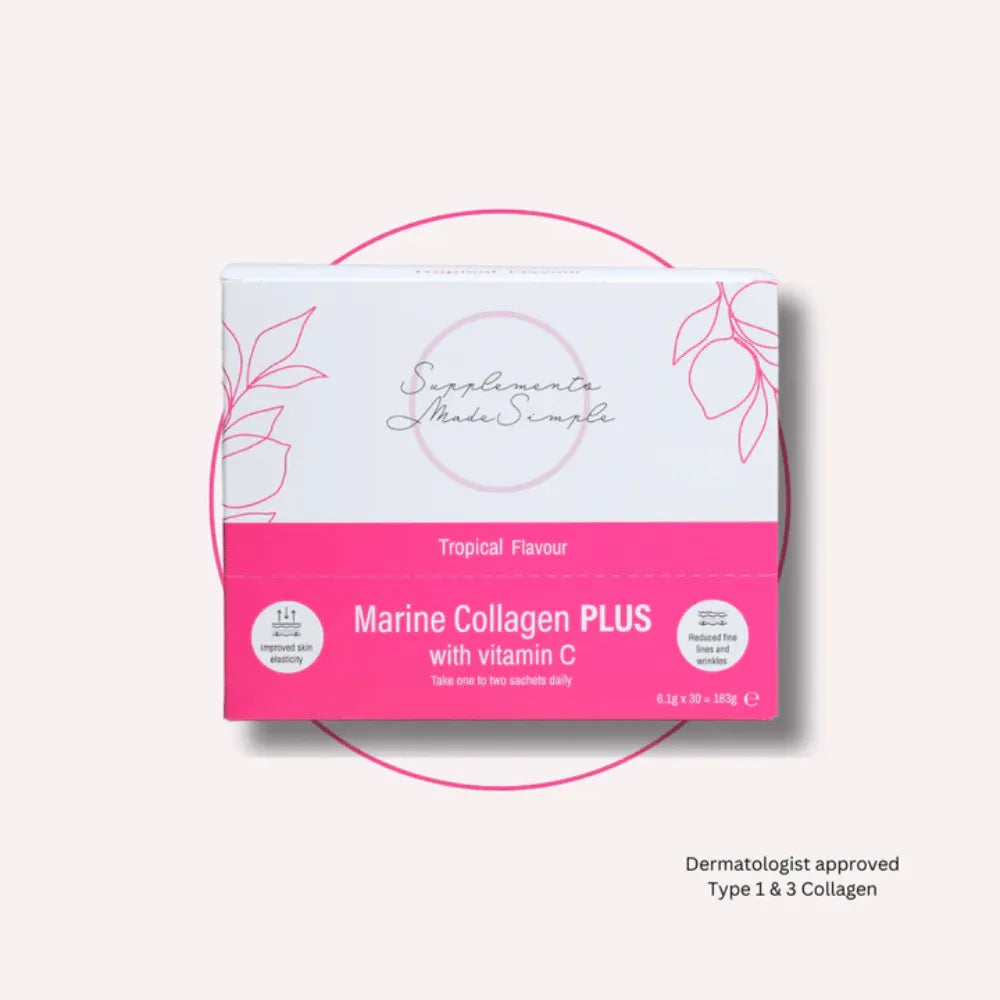 Supplements Made Simple Marine Collagen PLUS With Vitamin C - 30 Sachets