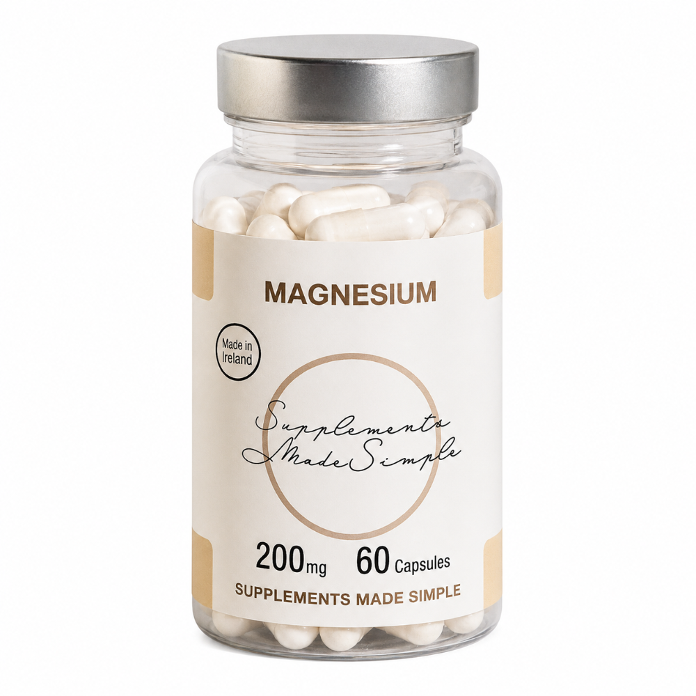 Supplements Made Simple Magnesium 200mg - 60 Capsules