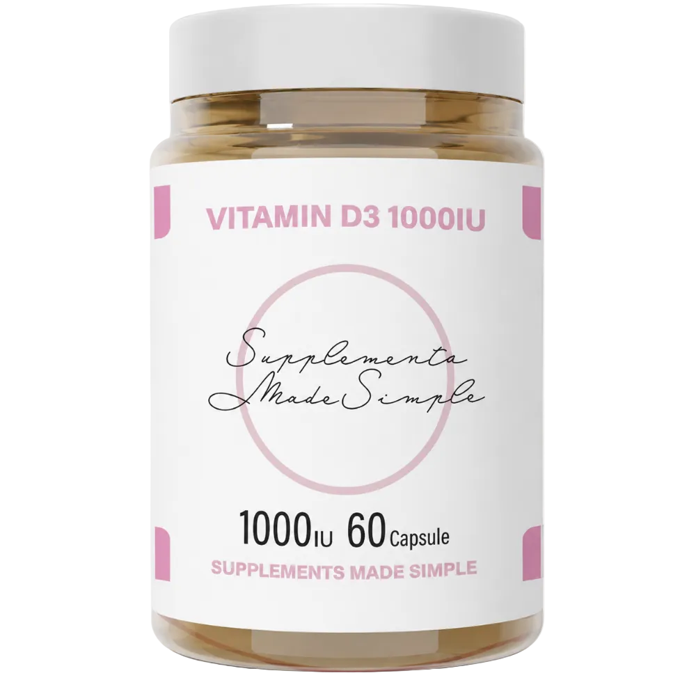 Supplements Made Simple Vitamin D3 1000iu - 60 Capsules