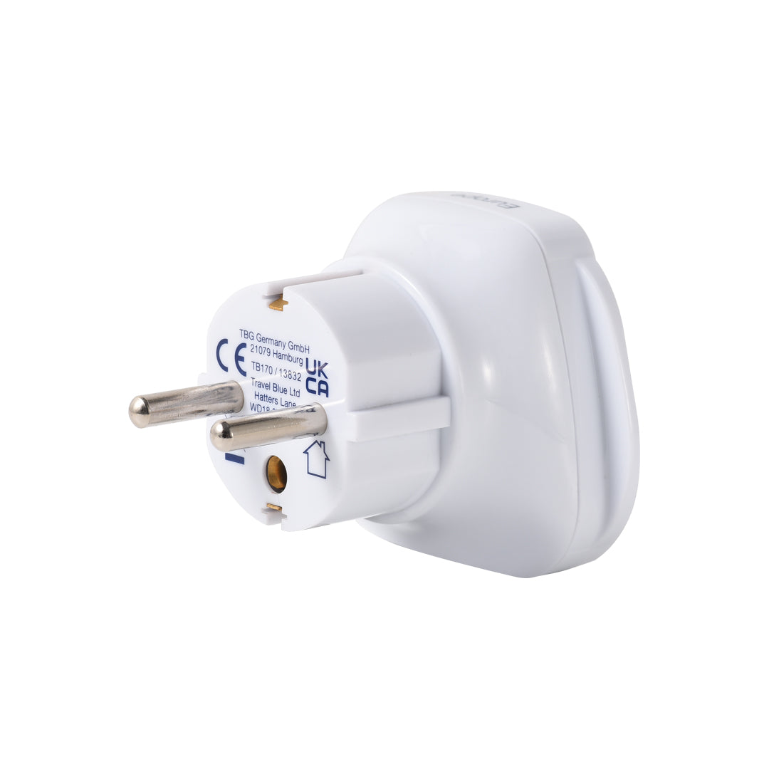 Travel Blue UK To EU Adaptor