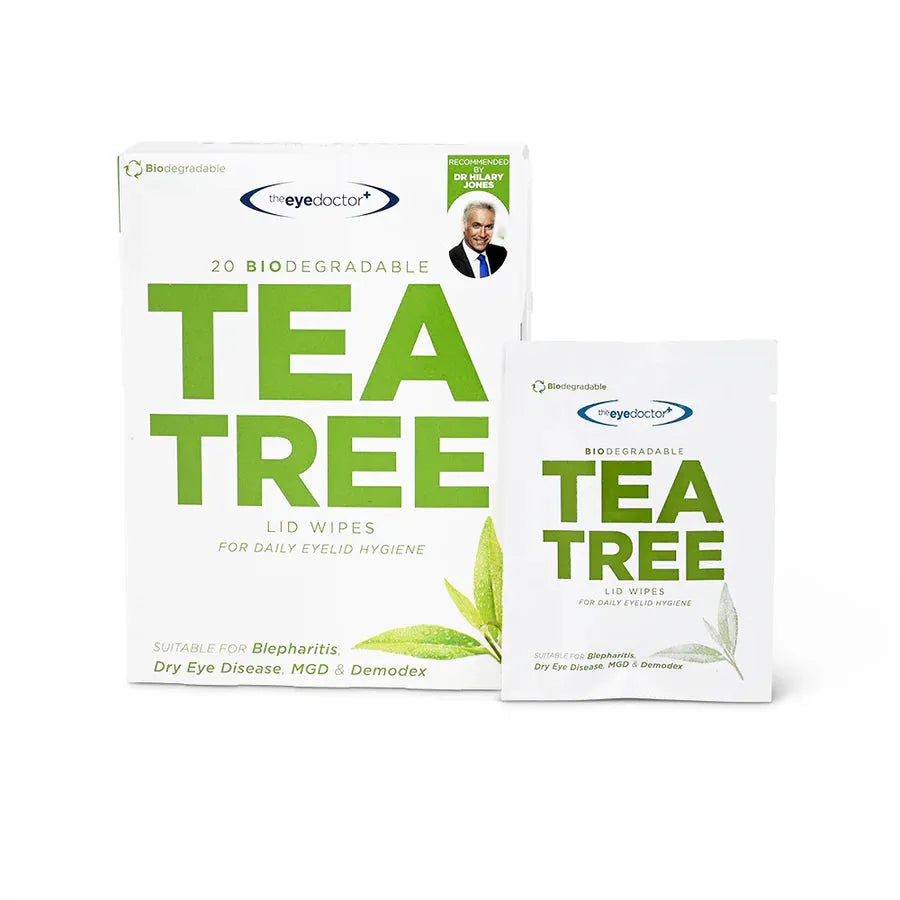 The Eye Doctor Biodegradable Tea Tree Wipes - 20 Pack
