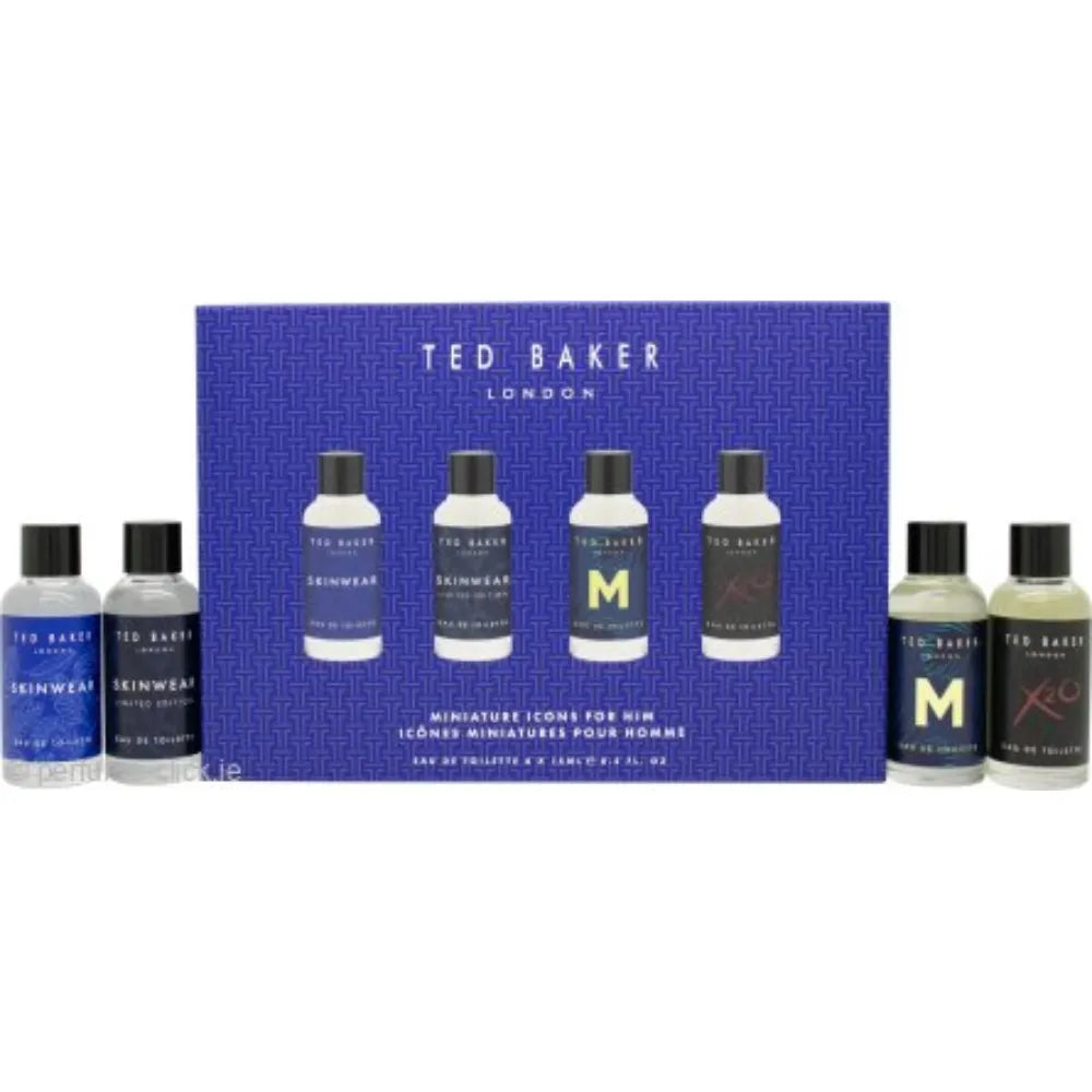 Ted Baker Mens 15ml 4pc Gift Set15ml Skinwear Edt Splash, 15ml Skinwear Limited Edition Splash, 15ml Mens Edt Splash, 15ml X20 Edt Splash