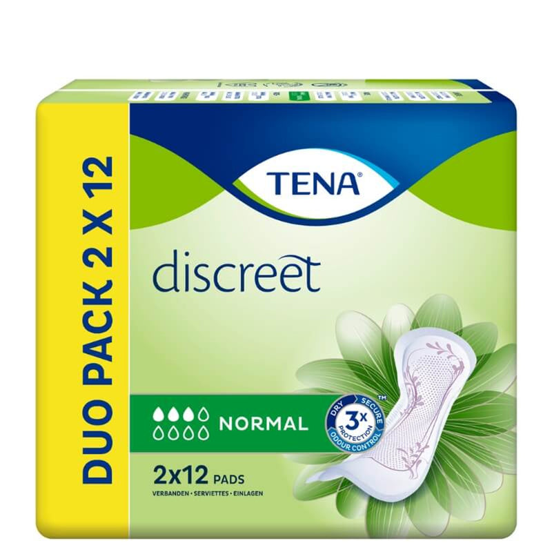 Tena Lady Discreet Normal  Duo - 2 x 12 Pack