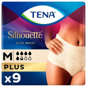 Tena Lady Silhouette High Waist Blanc Pants Discreet Medium - 9 Pack