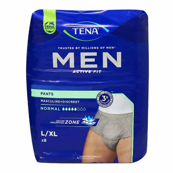 Tena Men Active Fit Pants Normal Large / X-Large - 8 Pack