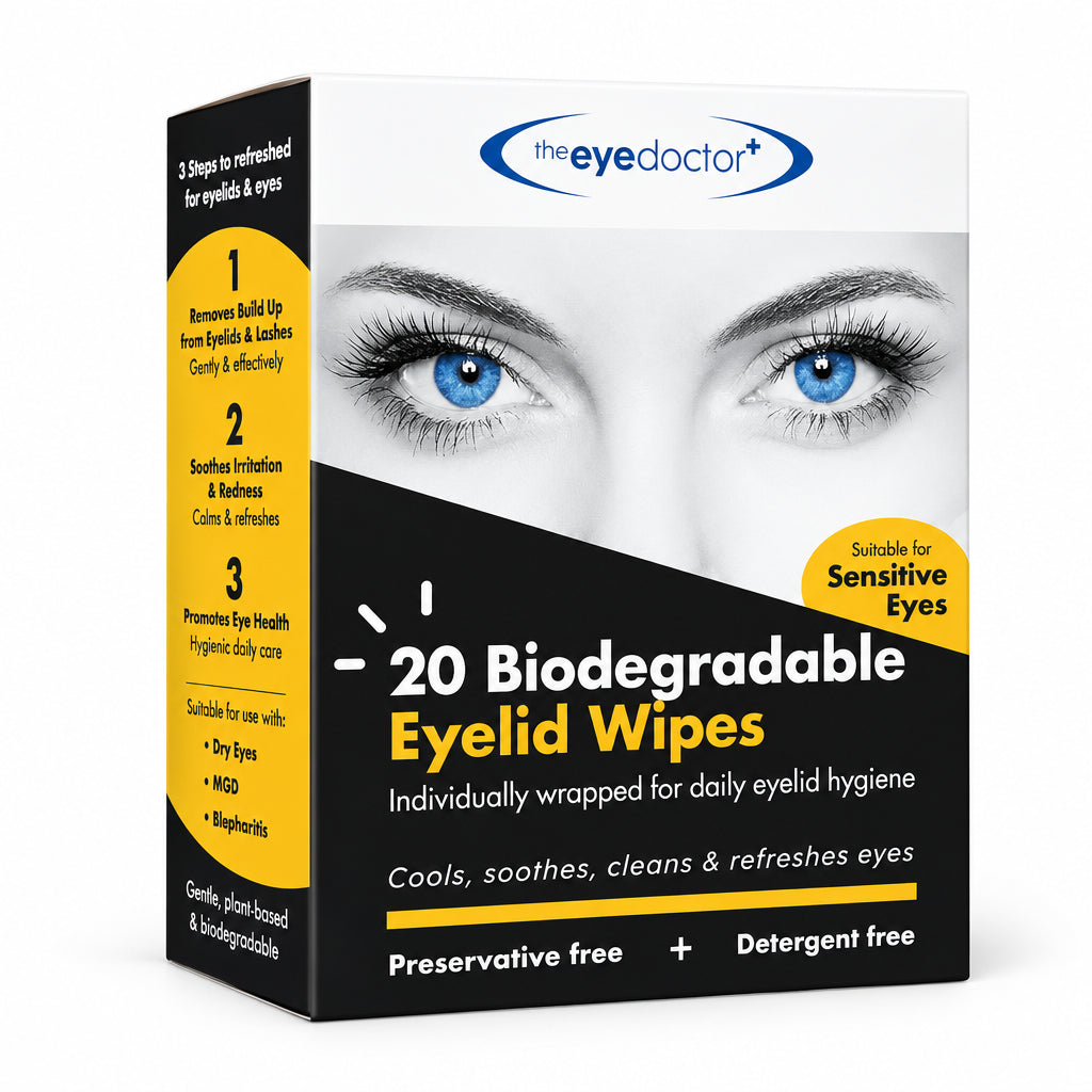 The Eye Doctor Biodegradable Eyelid Wipes - 20 Pack