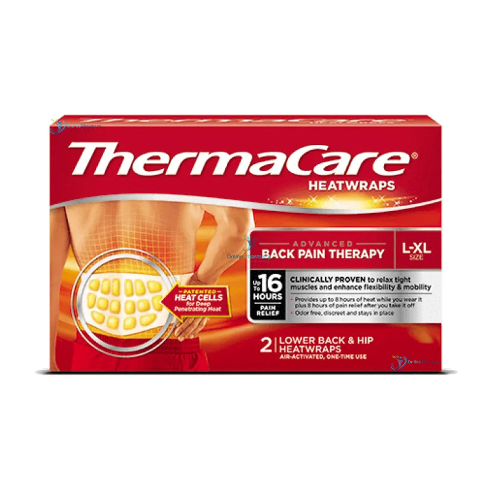 ThermaCare 16 Hour Heatwraps Back - 2 Pack