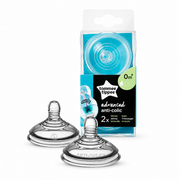 Tommee Tippee Anti Colic Slow Flow Teats ( 0m+) - 2pk 