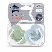 Tommee Tippee Any Time Soother ( 6-18m ) - 2pk