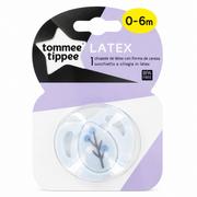 Tommee Tippee Boy Latex Soother Single - ( 0-6m )