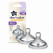 Tommee Tippee Closer To Nature Vari Flow Teats ( 0m+ ) - 2pk