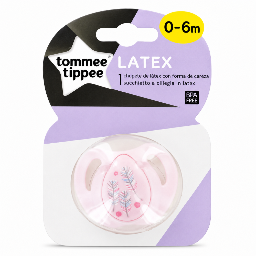 Tommee Tippee Girl Latex Soother Single - ( 0-6m )