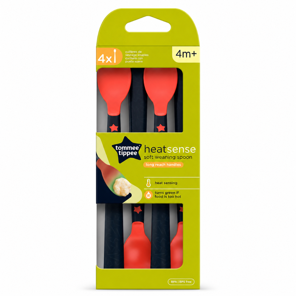 Tommee Tippee Heat Sense Weaning Spoons - 6pk