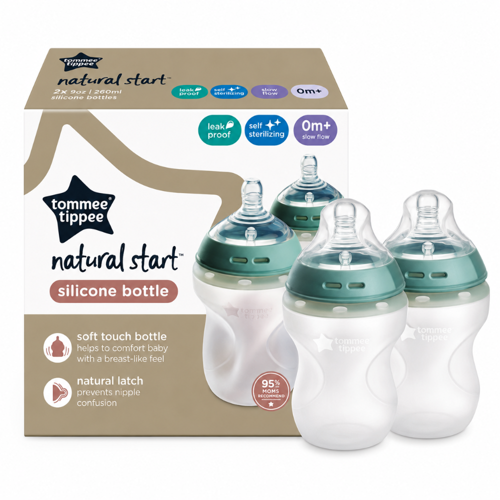 Tommee Tippee Natural Start Silicone Bottle 2pk - 260ml