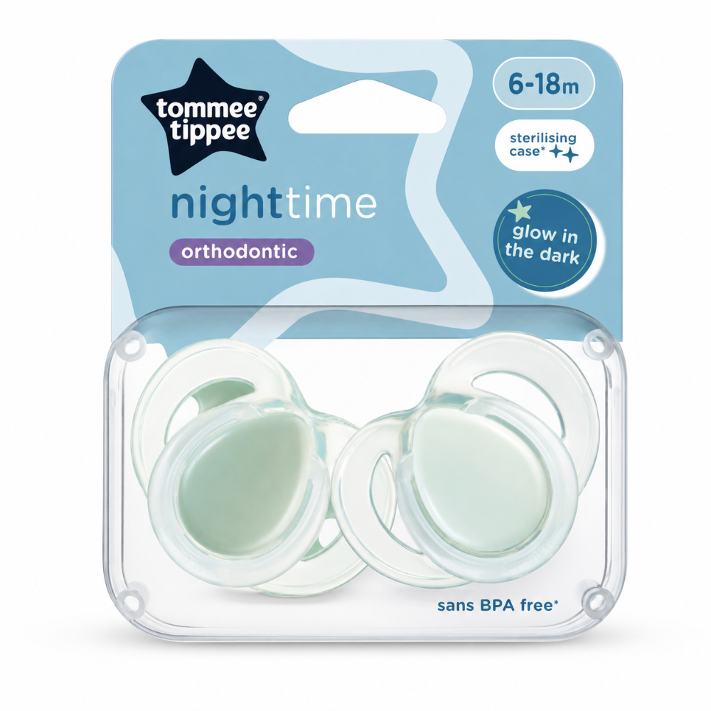 Tommee Tippee Night Time Soother ( 6-18m ) - 2pk