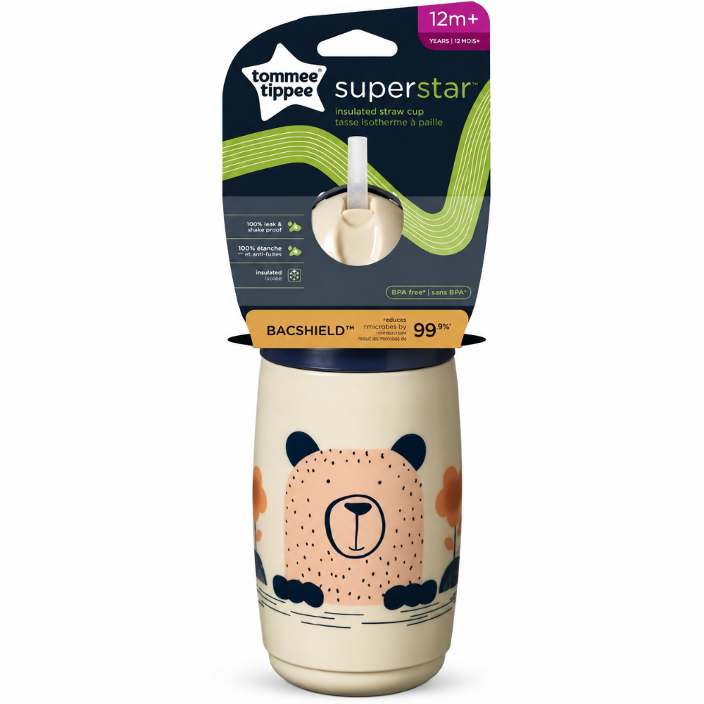 Tommee Tippee Superstar Insulated Straw Cup ( 12m+ ) - 266ml
