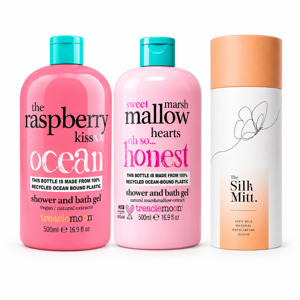 Treaclemoon Shower Gel Duo & Exfoliating Mitt Bundle