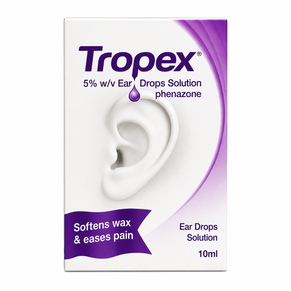 Tropex 5% Ear Drops Solution - 10ml