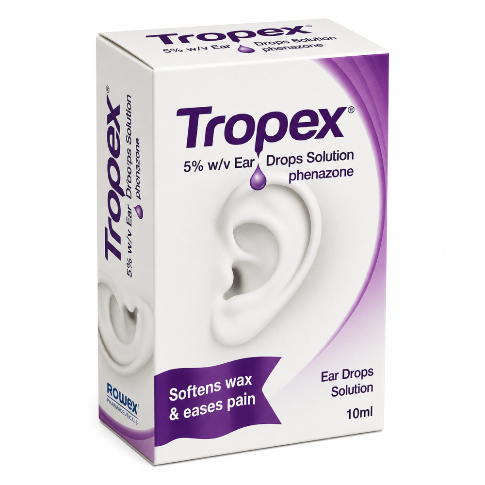Tropex 5% Ear Drops Solution - 10ml