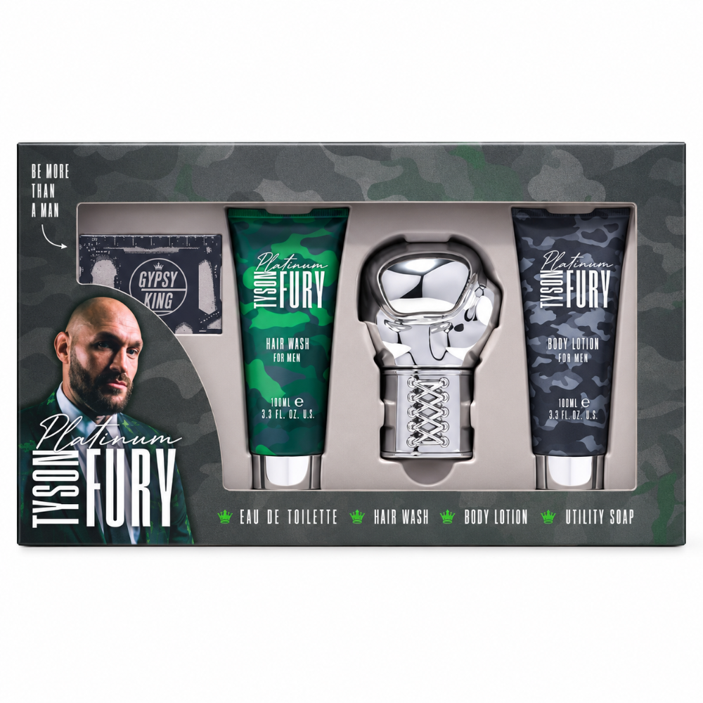 Tyson Fury Platinum 100ml 3 Piece Gift Set 