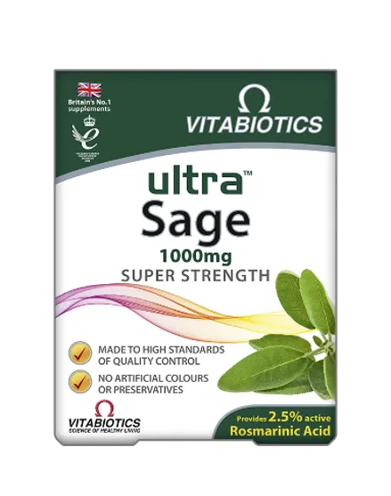 Vitabiotics Ultra Sage 1000mg - 30 Tablets