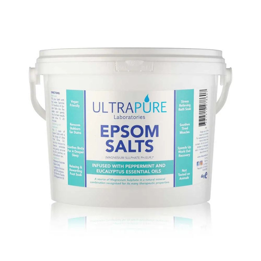 Ultrapure Epsom Salts With Peppermint and Eucalyptus Essential Oils 4Kg