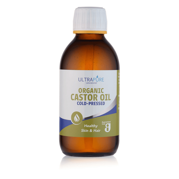 Ultrapure Organic Castor Oil In Glass Bottle 200ml