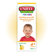 Uniflu Glycerine Honey & Lemon Throat Syrup - 100ml