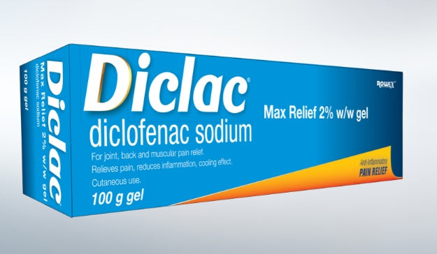 Diclac Relief Diclofenac 2% Pain Relief Gel - 50g/100g