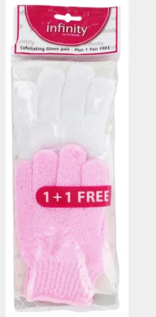 Infinity Bath/Shower Exfoliating Gloves (1+1 free)