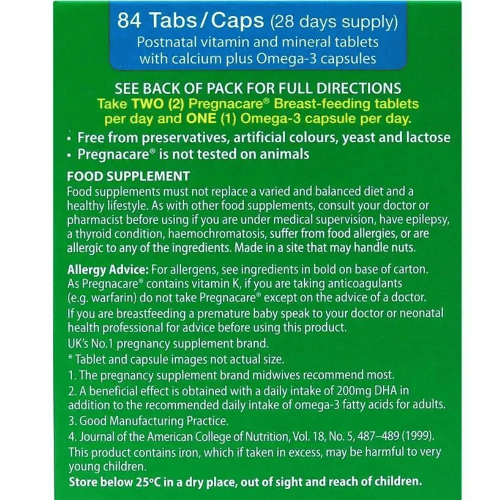 Vitabiotics Pregnacare Breast Feeding - 84 Tabs