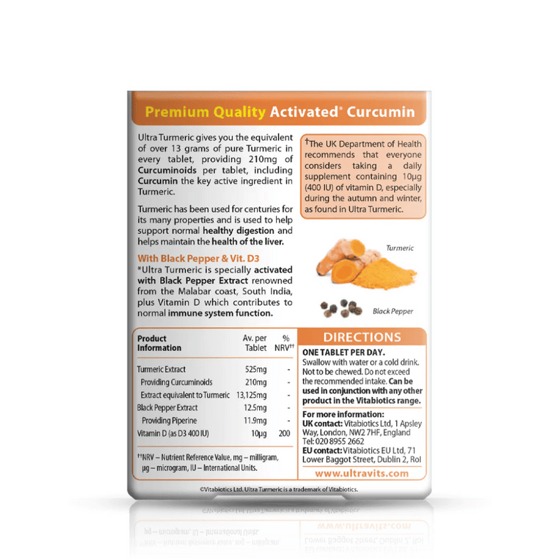 Vitabiotics Ultra Turmeric & Vit D - 60 Pack