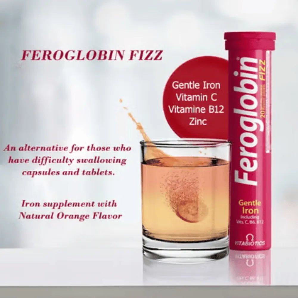 Vitabiotics Feroglobin Fizz - 20 Tablets