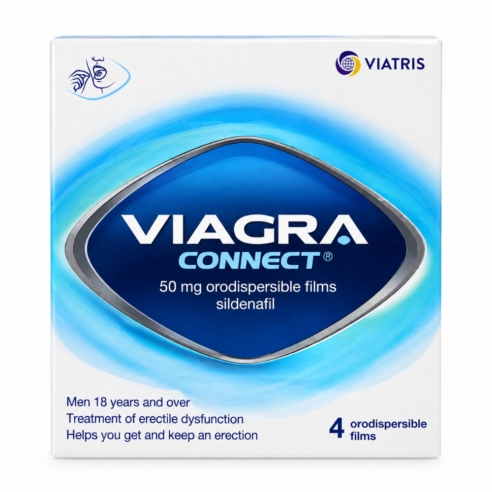 Viagra Connect 50mg Orodispersible Films – 4 Pack