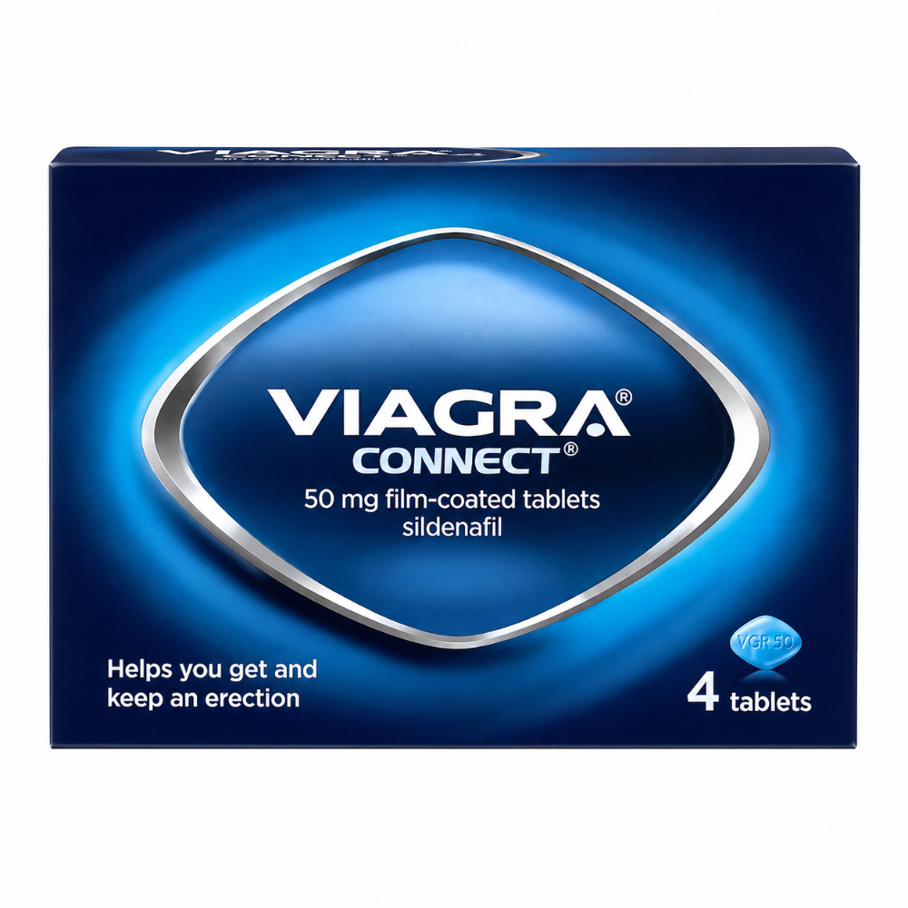 Viagra (Sildenafil) 50mg Tablets 4 Pack