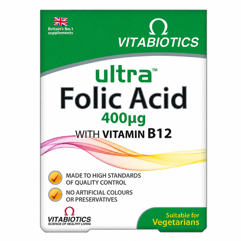 Vitabiotics Ultra Folic Acid 400mcg - 60 Pack