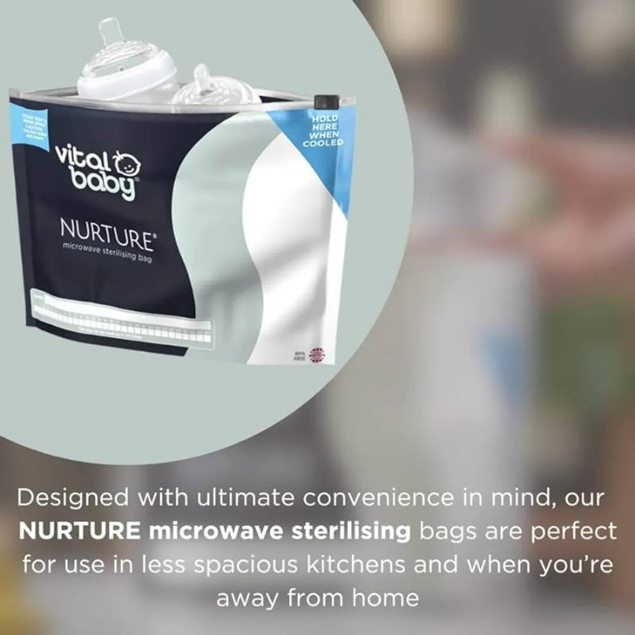 Vital Baby Nurture Microwave Sterilising Bags - 5 Pack