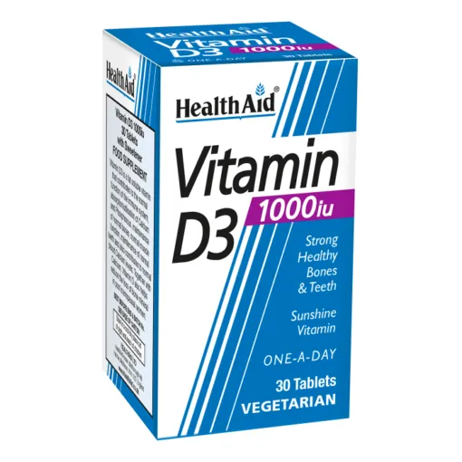 HealthAid Vitamin D3 1000iu Tablets - 30