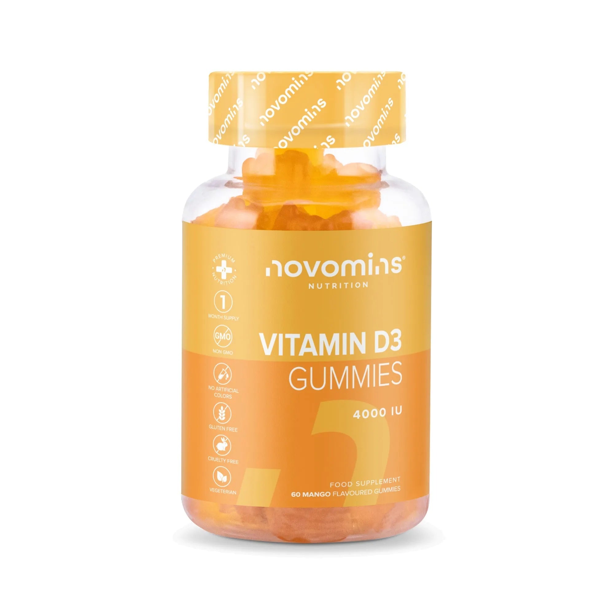 Novomins Vitamin D 3 Gummies - 60 Pack