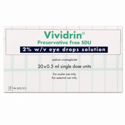 Vividrin Single Dose Unit Sterile Eye Drops - 20 Pack