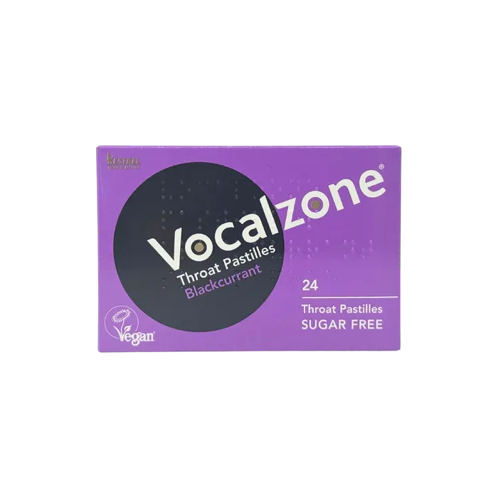 Vocalzone Throat Pastilles – Blackcurrent Flavour